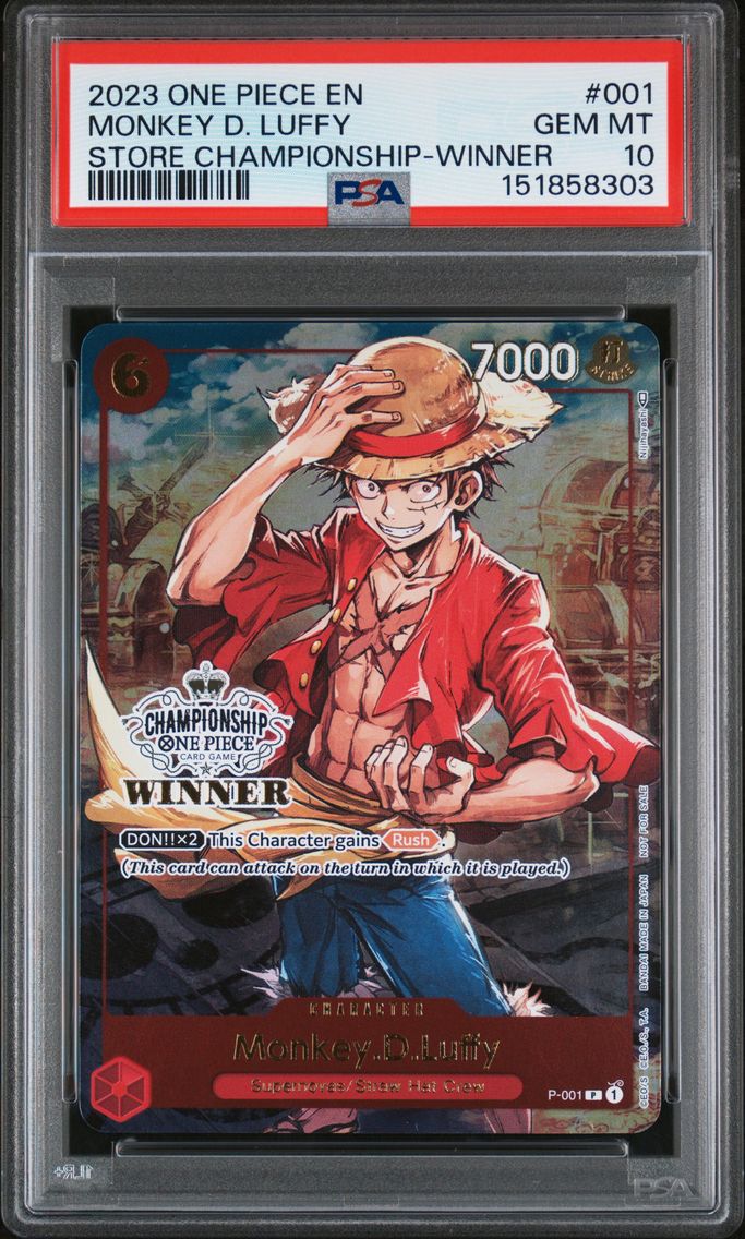 2023 #001 Monkey D. Luffy PSA 10