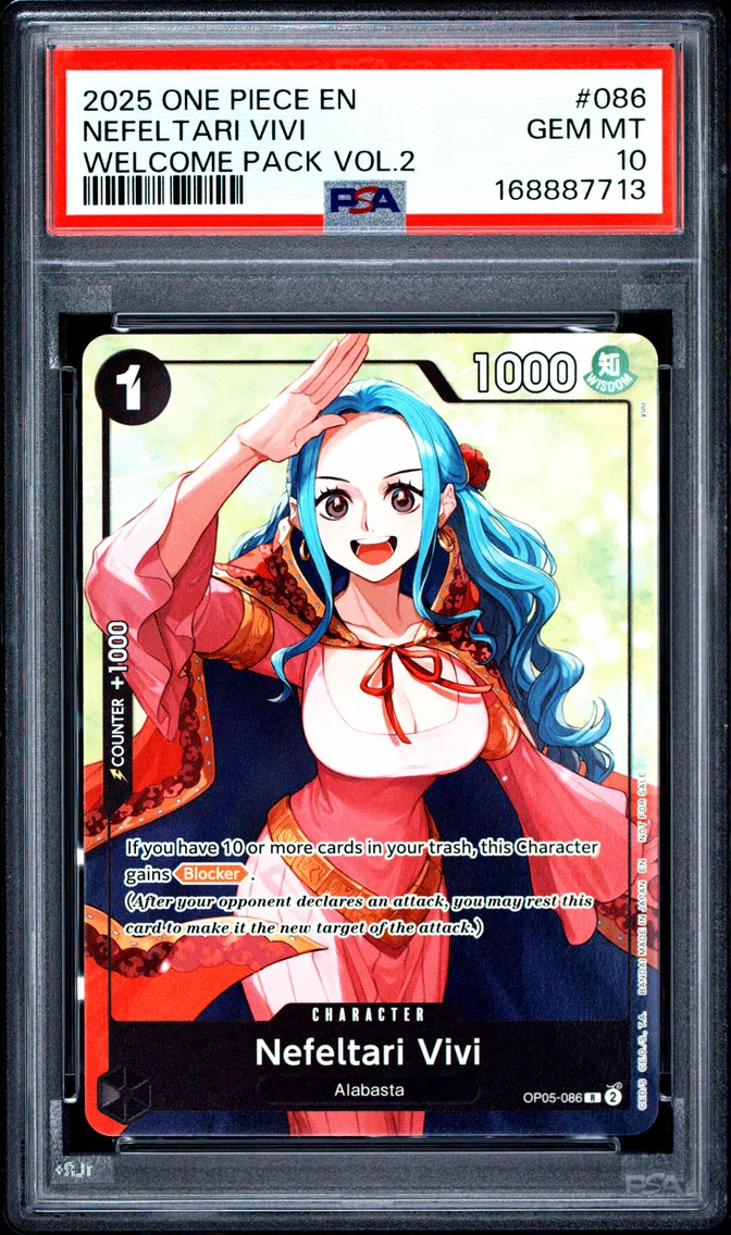 2025 #086 Nefeltari Vivi PSA 10 One Piece Welcome Pack Vol.2