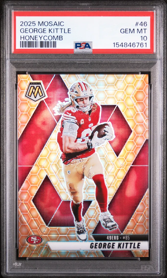 2025 #46 George Kittle PSA 10 Panini Mosaic