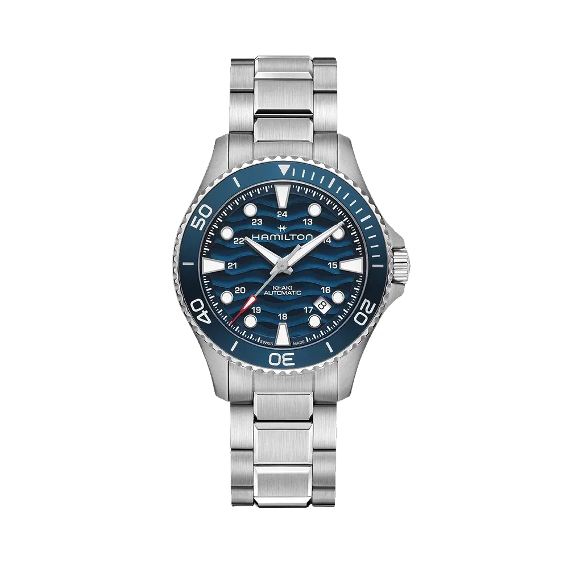 Hamilton Khaki Navy Scuba Auto 40mm - Blue on Bracelet