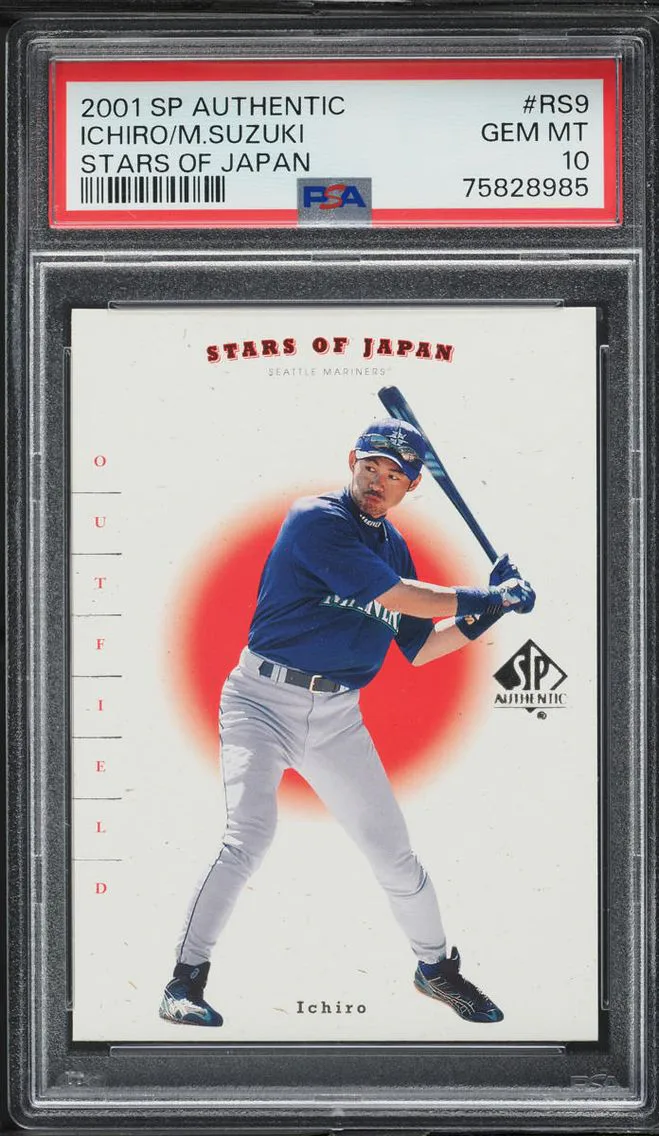 2001 SP Authentic Stars Of Japan Ichiro Mac Suzuki ROOKIE #RS9 PSA 10 GEM MINT