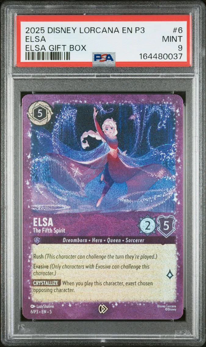 2025 #6 Elsa - the Fifth Spirit PSA 9 Disney Lorcana EN P3-Promo