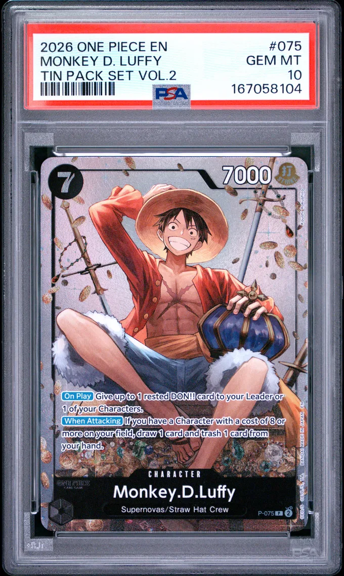 2026 #075 Monkey D. Luffy PSA 10 One Piece Promos