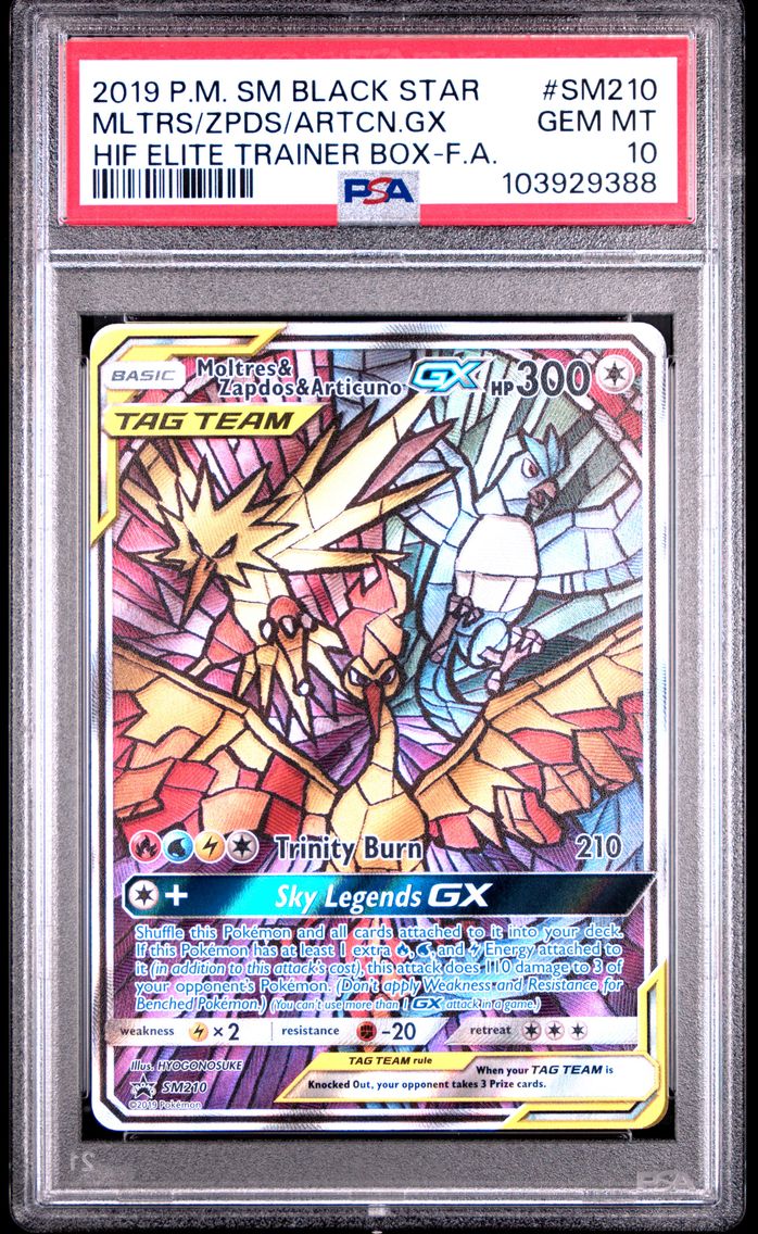 2019 #SM210 Full Art/Moltres & Z