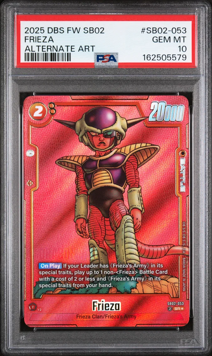 2025 #SB02-053 Frieza PSA 10 Dragon Ball Super Card Game Fusion World Manga Booster 02