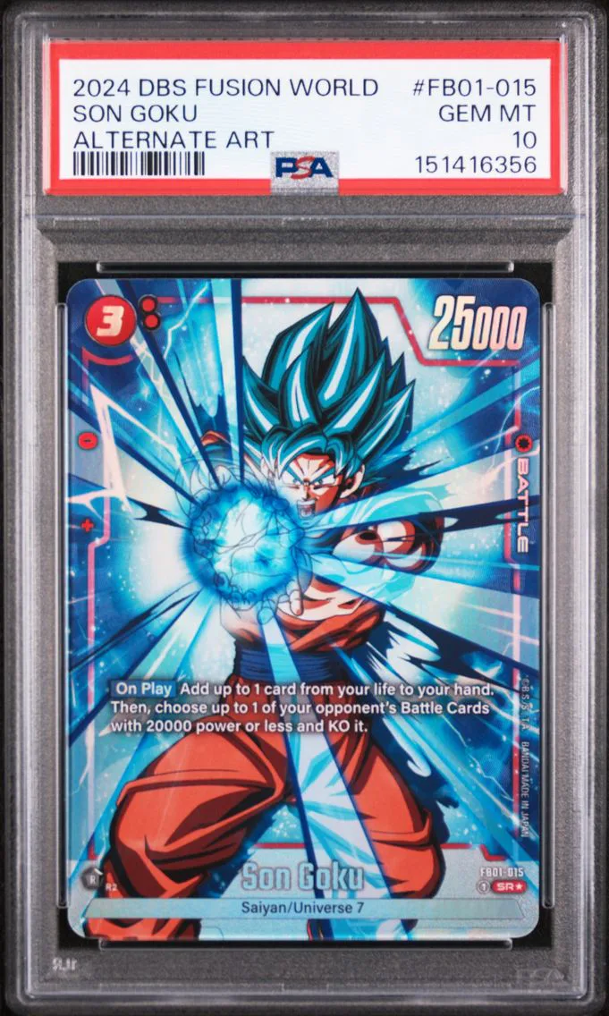 2024 #FB01-015 Son Goku PSA 10 Dragon Ball Super Card Game Fusion World Awakened Pulse