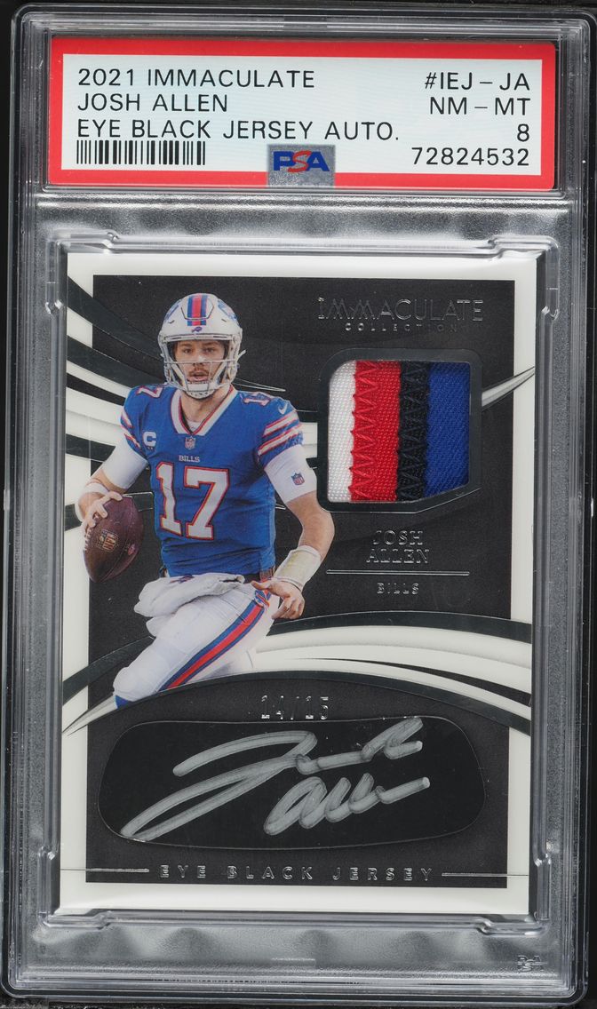 2021 #IEJ-JA Josh Allen PSA 8 Pa