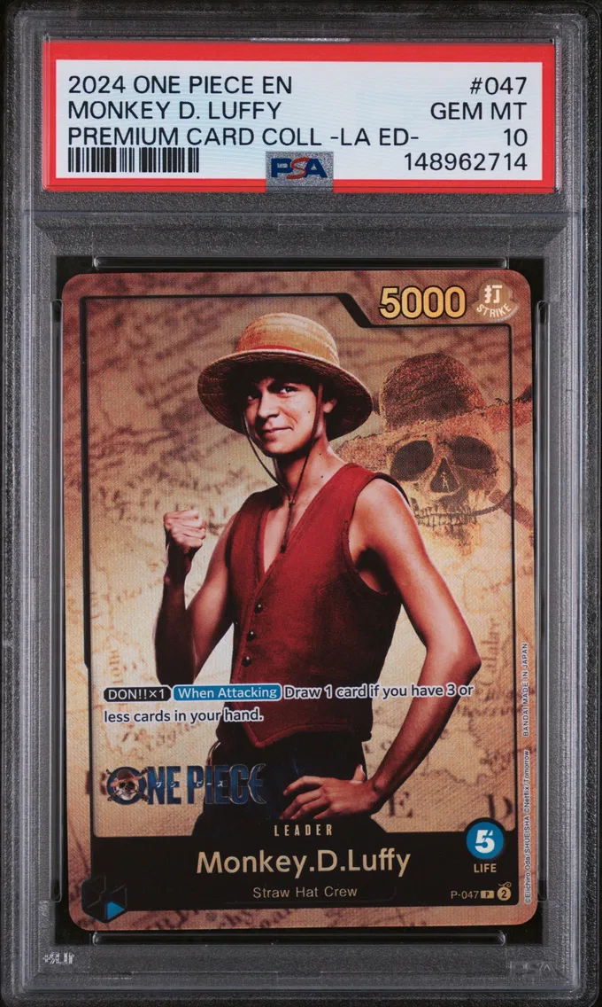 2024 #047 Monkey D. Luffy PSA 10 One Piece Premium Card Collection -Live Action Edition-