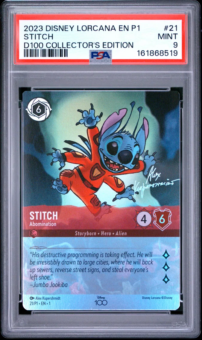 2023 #21 Stitch - Abomination PSA 9 Disney Lorcana EN P1-Promo