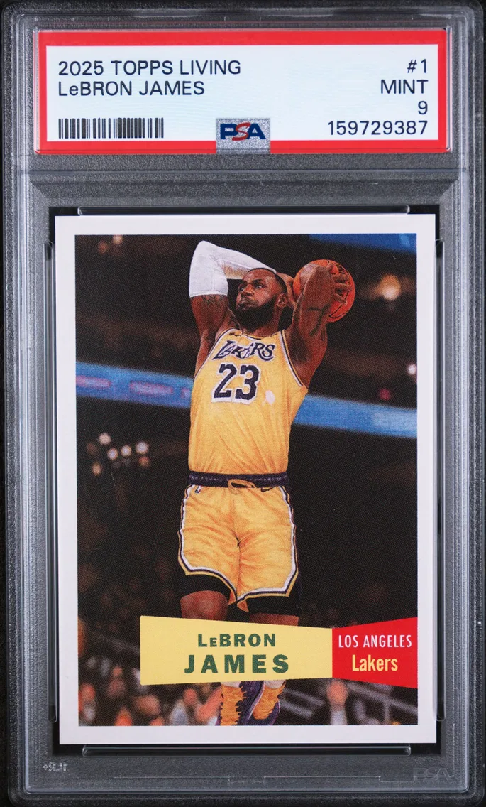 2025 #1 LeBron James PSA 9 Topps Living