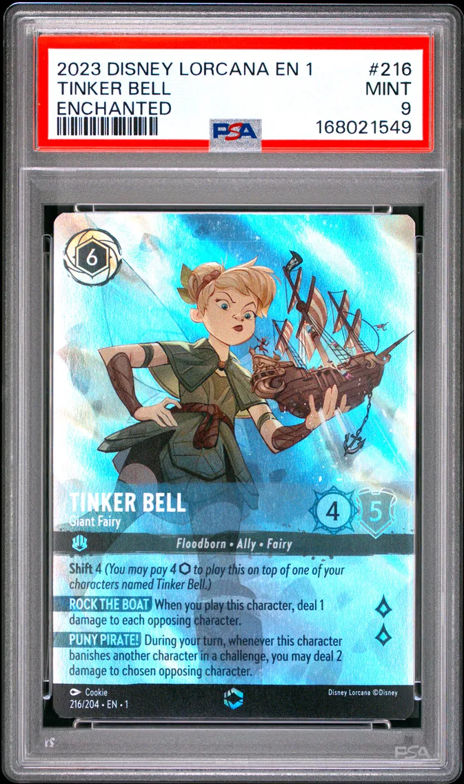 2023 #216 TINKER BELL PSA 9 Disney Lorcana EN 1-the First Chapter