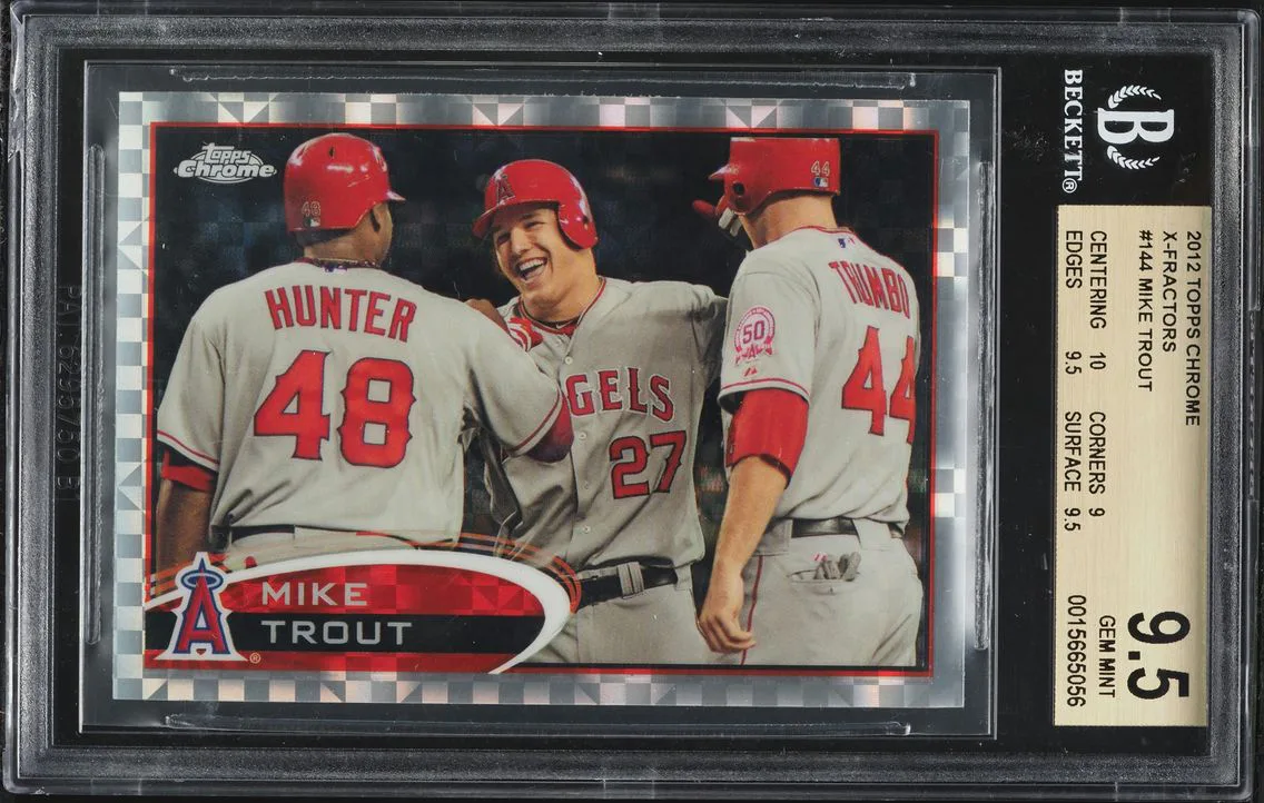 2012 #144 Mike Trout BGS 9.5 Topps Chrome Baseball