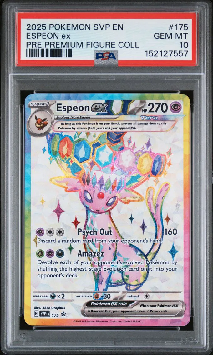 2025 #175 Espeon EX PSA 10 Svp EN-SV Black Star Promo