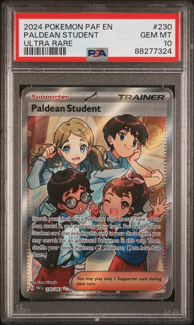 2024 #230 Paldean Student PSA 10 Paf EN-Paldean Fates Pokemon