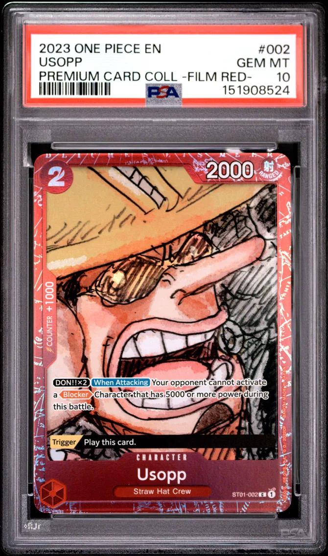 2023 #002 Usopp PSA 10 One Piece Premium Card Collection -One Piece Film Red-