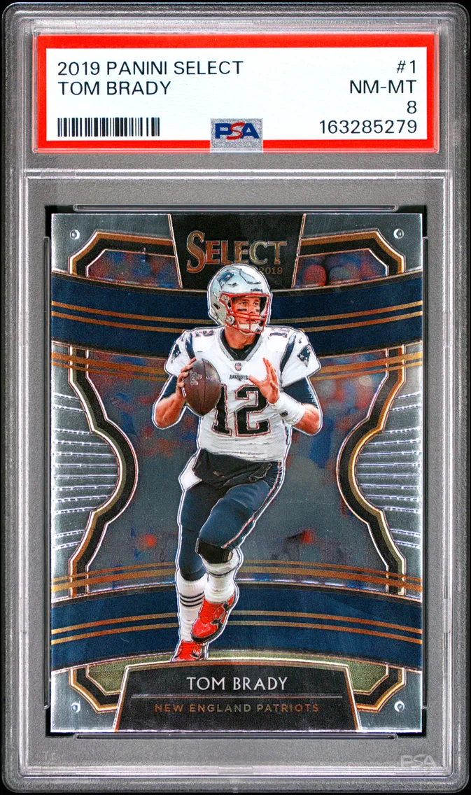 2019 #1 Tom Brady PSA 8 Panini Select