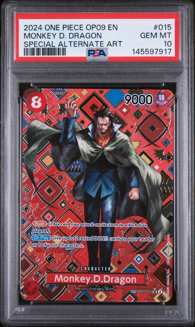 2024 #015 Monkey D. Dragon PSA 10 One Piece OP09-Emperors in the New World