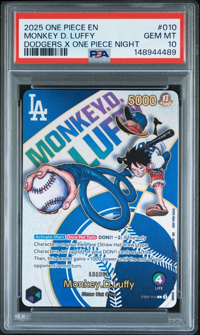 2025 #010 Monkey D. Luffy PSA 10