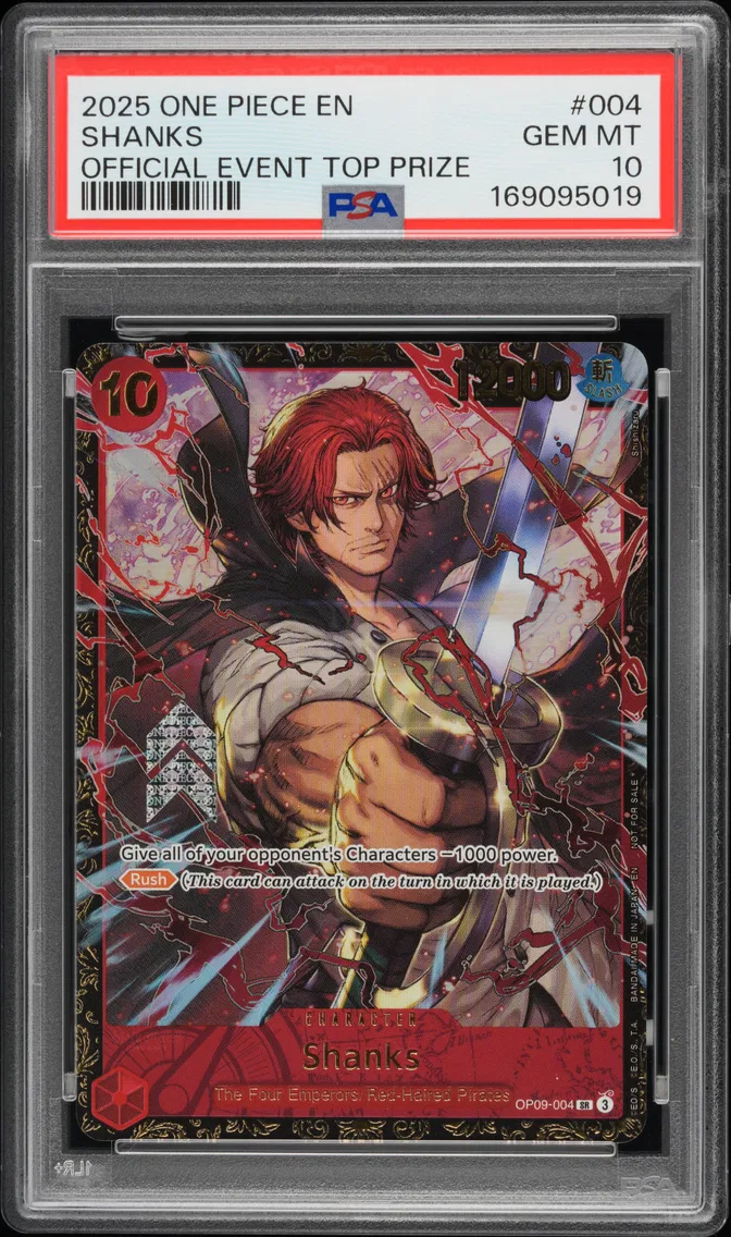 2025 #004 Shanks PSA 10 One Piece Promos