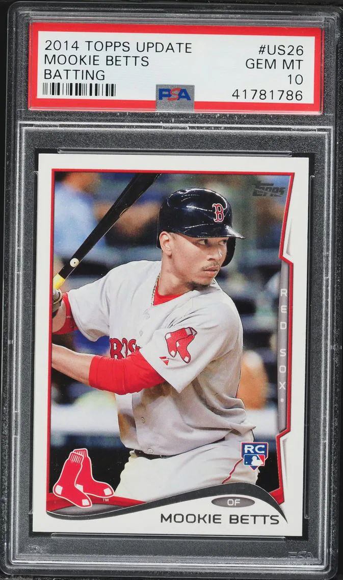 2014 #US26 Mookie Betts PSA 10 Topps Update Baseball