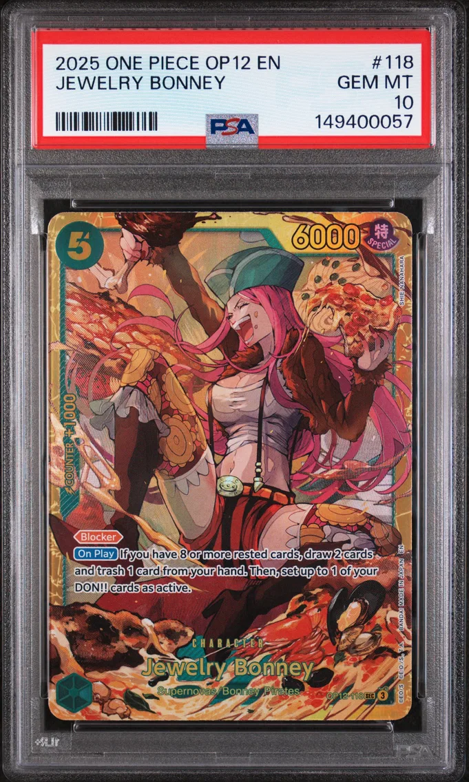2025 #118 Jewelry Bonney PSA 10 One Piece OP12-Legacy of the Master