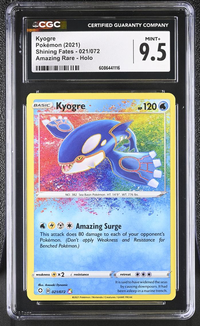 2021 #021 Kyogre CGC 9.5 Shining Fates - English