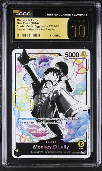 2026 #ST29-001 Monkey D. Luffy CGC 10 Pristine Starter Deck: Egghead (ST29) - English