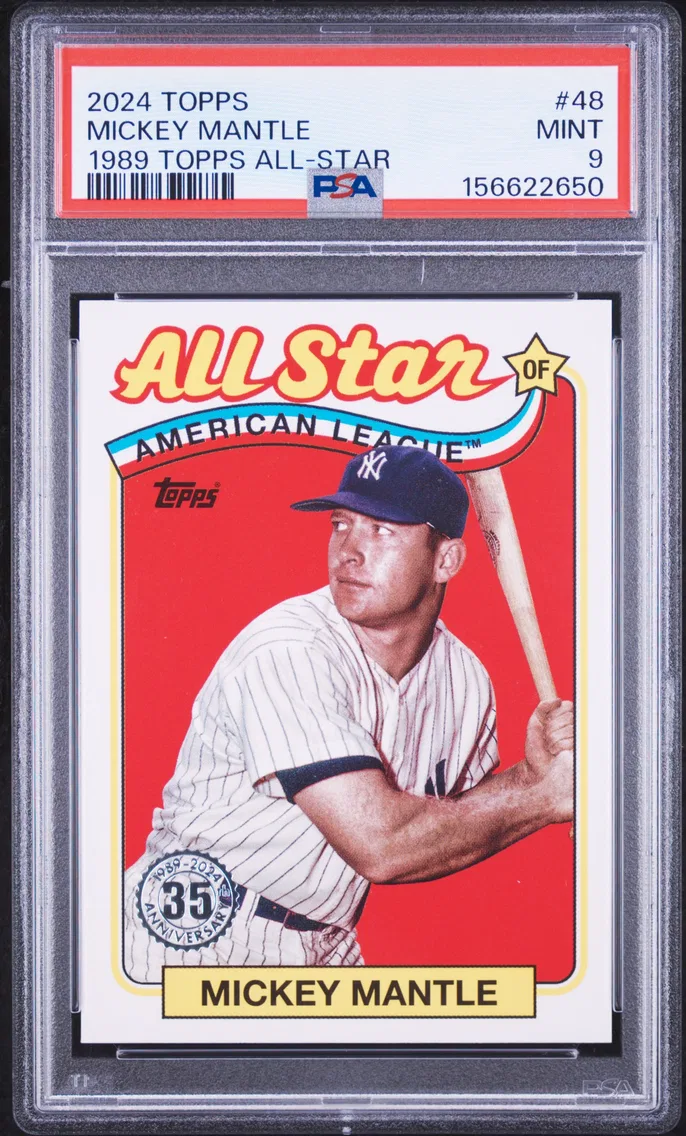 2024 #48 Mickey Mantle PSA 9 Topps 1989 Topps Baseball All-Star