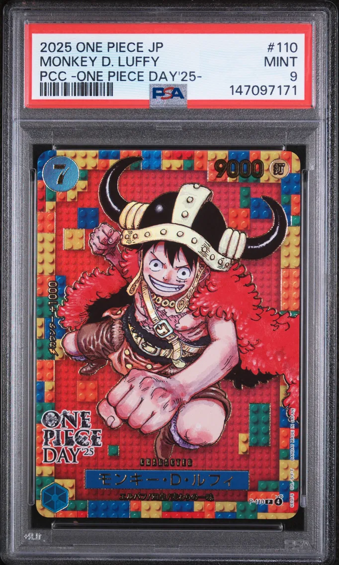 2025 #110 Monkey D. Luffy PSA 9 One Piece Japanese Premium Card Collection -One Piece Day'25-
