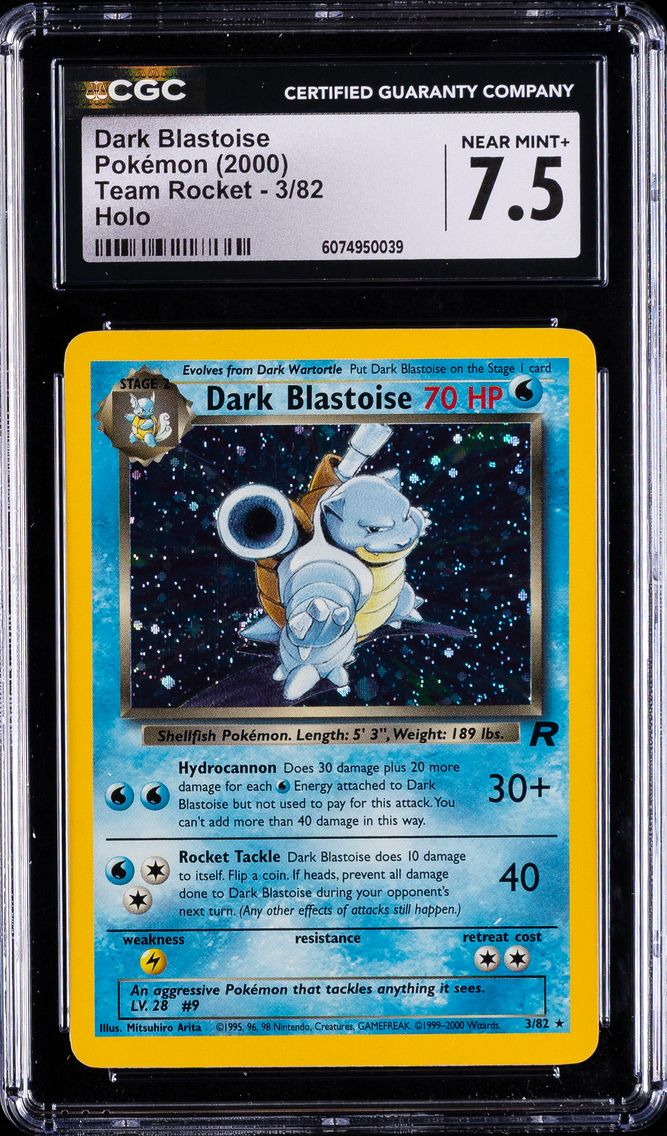 2000 #3 Dark Blastoise-Holo CGC