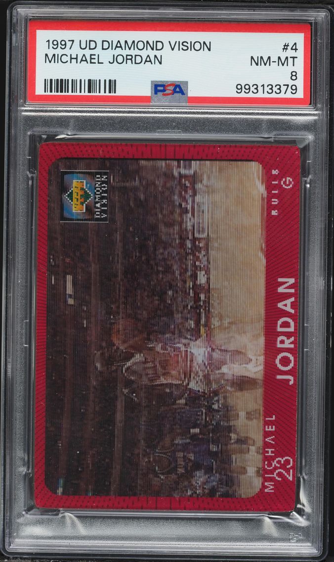 1997 #4 Michael Jordan PSA 8 Upp