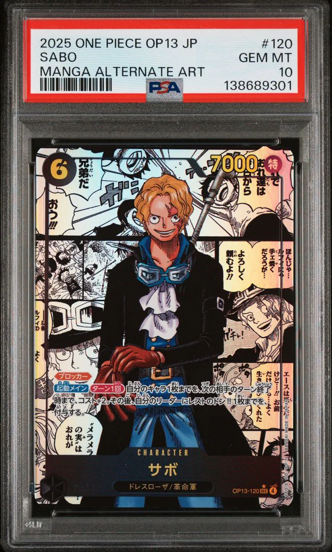 2025 #120 Sabo PSA 10 One Piece 