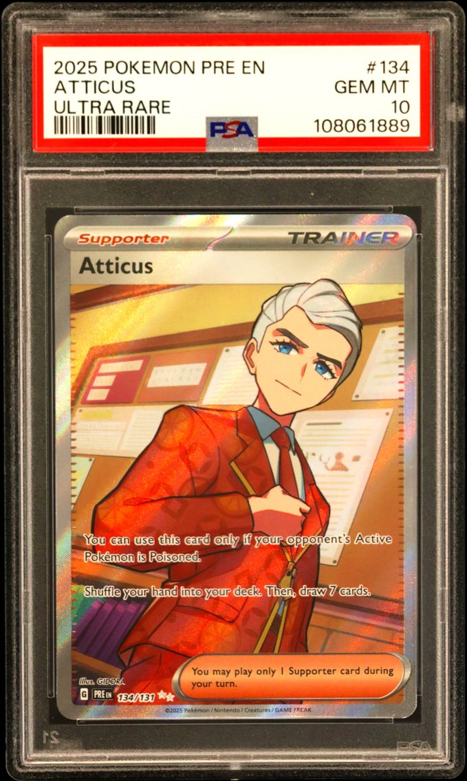 2025 #134 Atticus PSA 10 Pre EN-