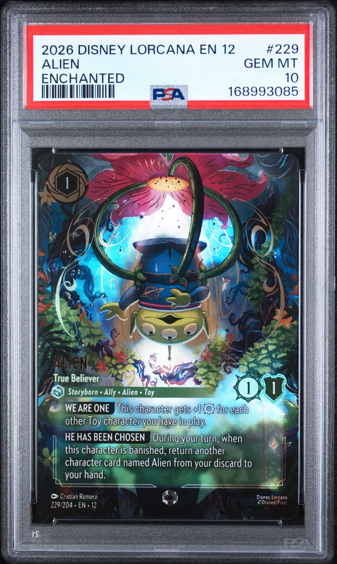 2026 #229 Alien - True Believer PSA 10 Disney Lorcana EN 12-Wilds Unknown