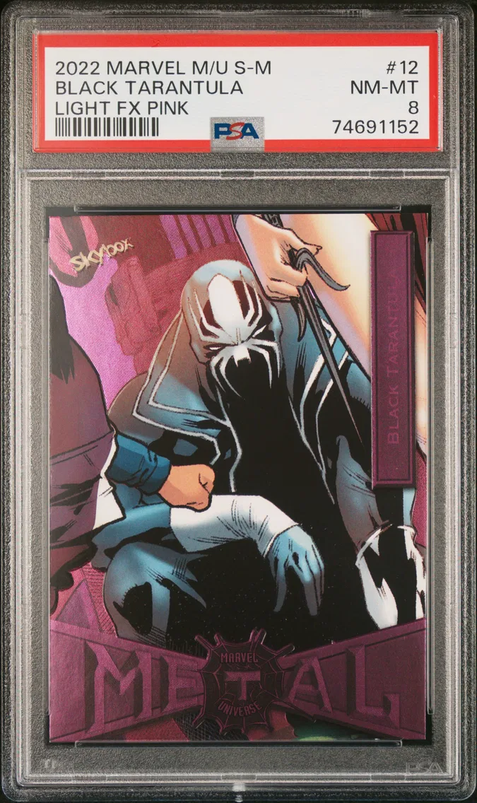 2022 #12 Black Tarantula PSA 8 Skybox Marvel Metal Universe Spider-Man