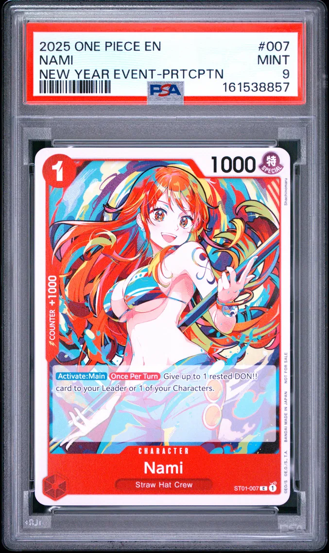 2025 #007 Nami PSA 9 One Piece Promos