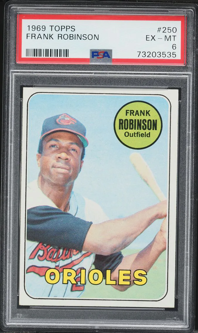1969 #250 Frank Robinson PSA 6 Topps Baseball