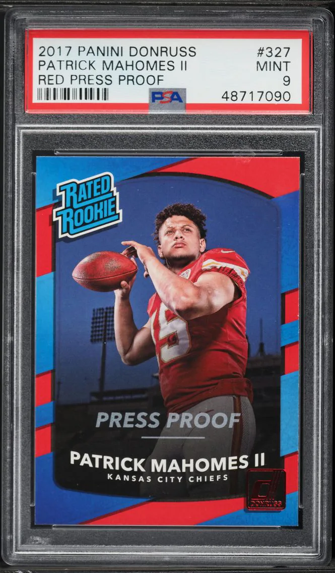 2017 #327 Patrick Mahomes II PSA 9 Panini Donruss Football