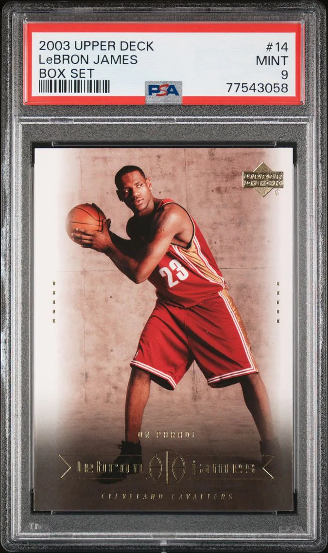 2003 #14 LeBron James PSA 9 Upper Deck Lebron James Box Set