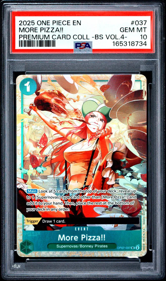 2025 #037 More Pizza!! PSA 10 One Piece Premium Card Collection -Best Selection Vol.4 -