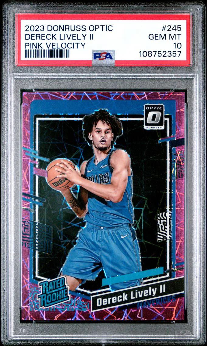 2023 #245 Dereck Lively II PSA 10 Panini Donruss Optic