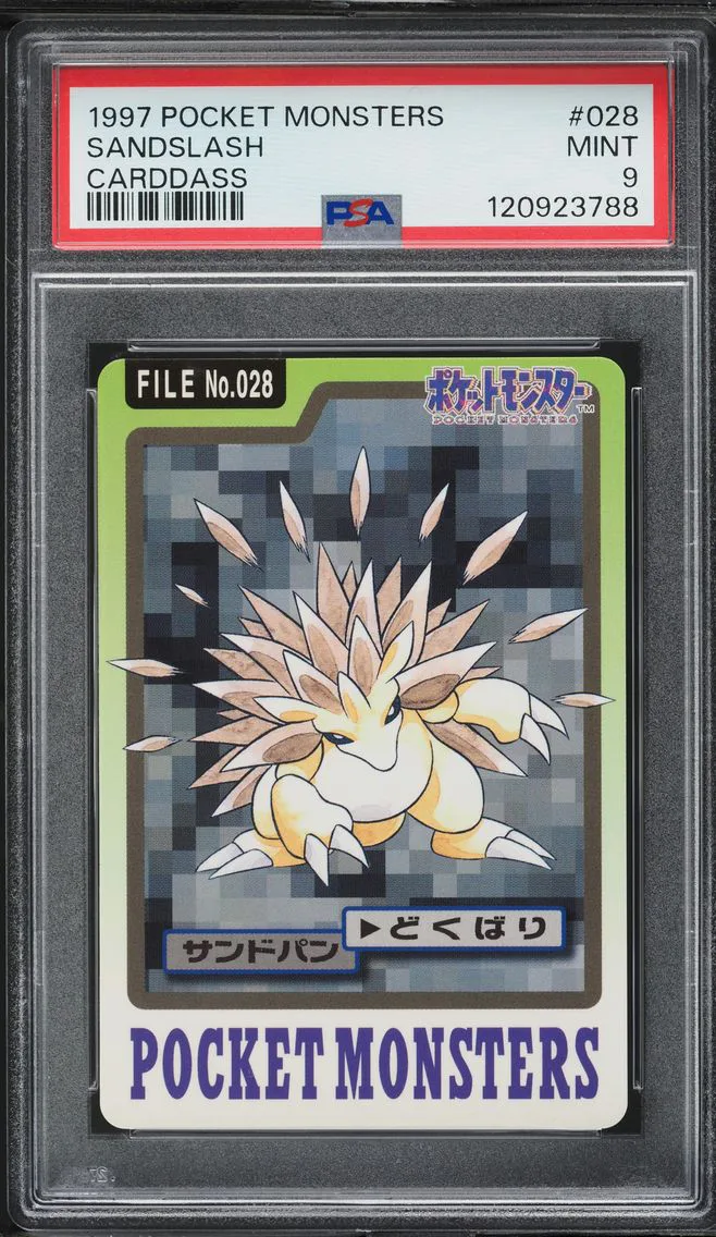 1997 #028 Sandslash PSA 9 Pocket Monsters Carddass