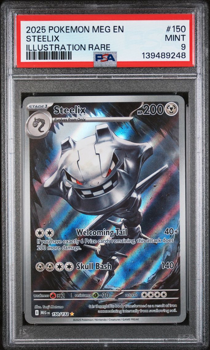 2025 #150 Steelix PSA 9 Meg EN-M