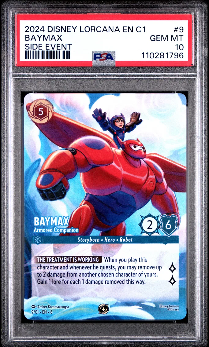 2024 #9 Baymax - Armored Companion PSA 10 Disney Lorcana EN C1-Lorcana Challenge Promo