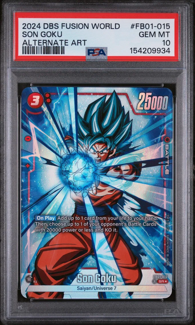 2024 #FB01-015 Son Goku PSA 10 Dragon Ball Super Card Game Fusion World Awakened Pulse