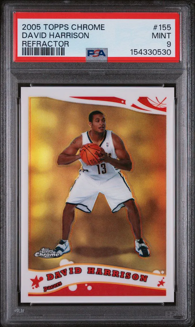 2005 #155 David Harrison PSA 9 Topps Chrome