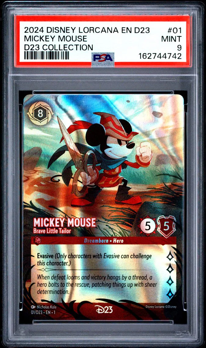 2024 #01 MICKEY MOUSE PSA 9 Disney Lorcana EN D23-D23 Expo Promo