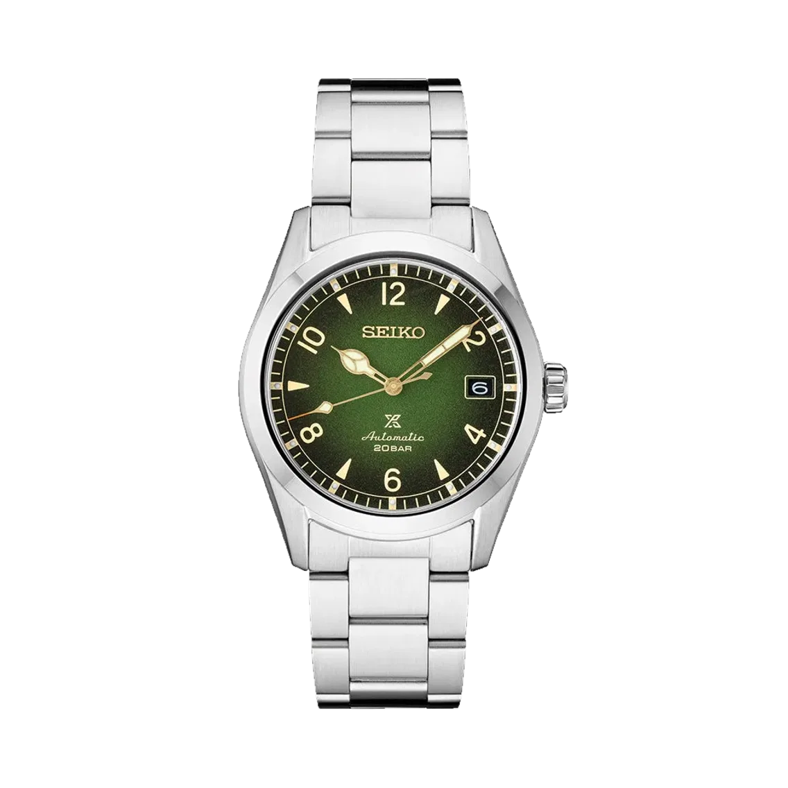 Seiko SPB155 Prospex Land 'Alpinist' 38mm - Green on Bracelet