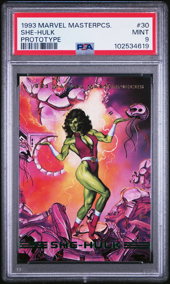 1993 #30 She-Hulk PSA 9 Marvel Masterpieces Promo
