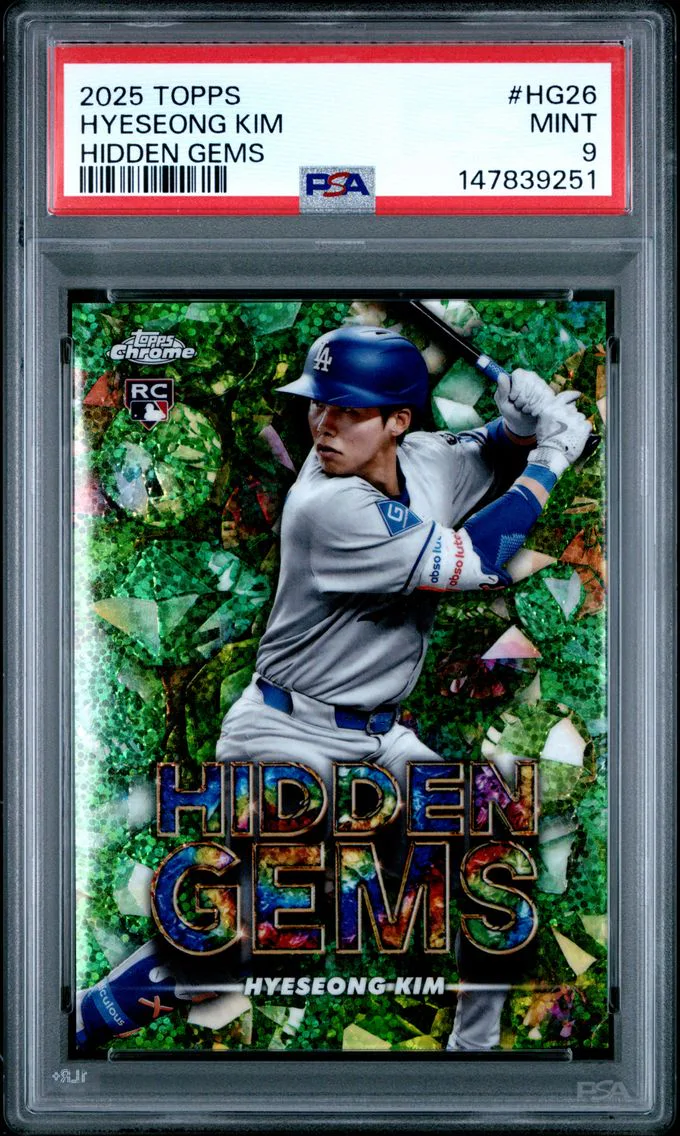 2025 #HG26 Hyeseong Kim PSA 9 Topps Hidden Gems